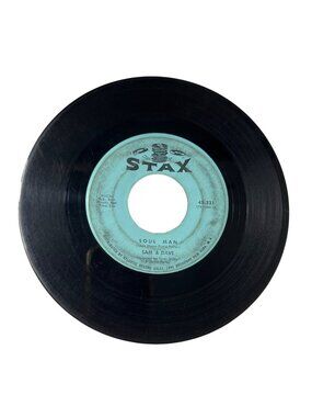 Sam & Dave Stax Records 45 RPM Vinyl "Soul Man"/"May I Baby" Classic Soul R102